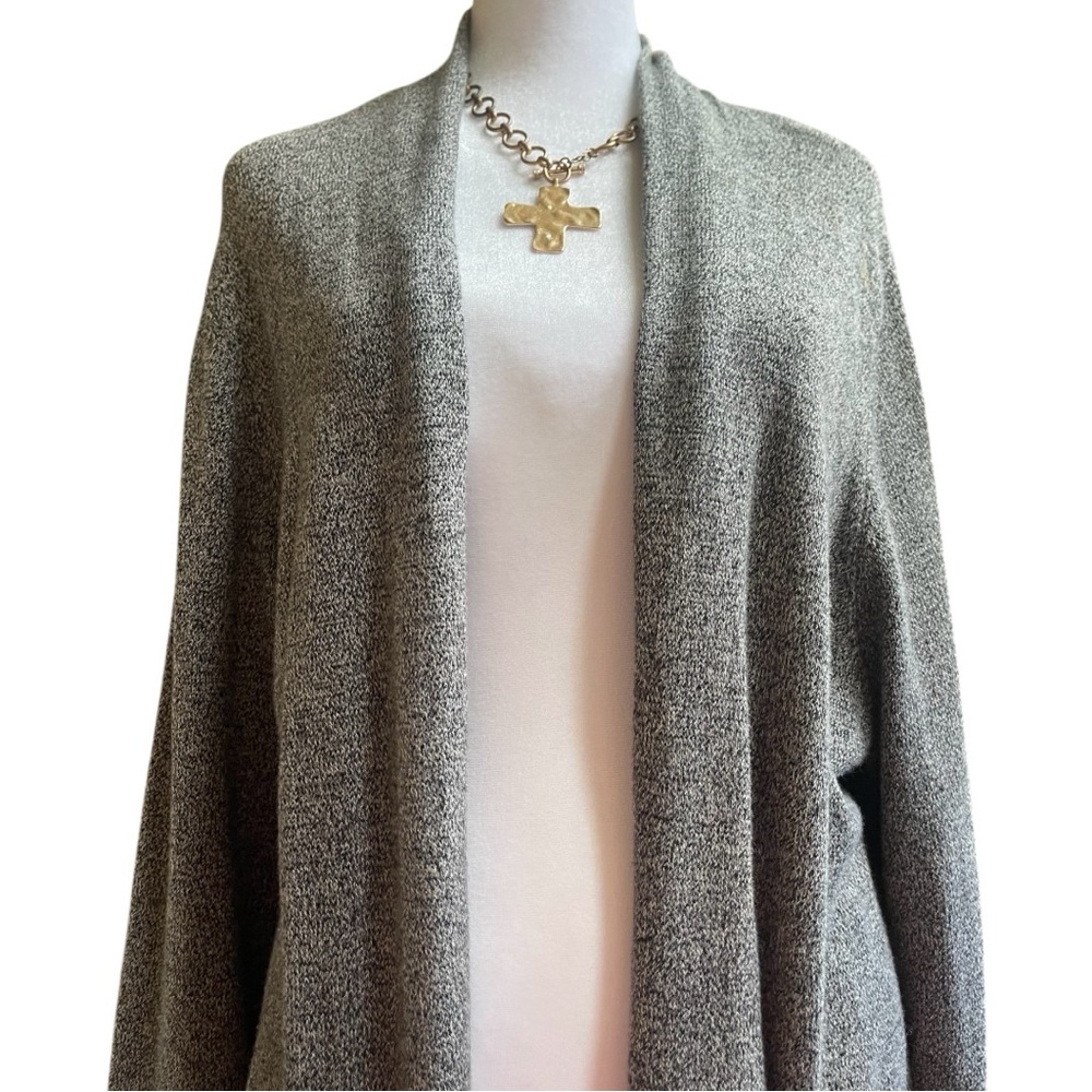 Lisa Rinna Collection Marled Open
Front Cardigan. Size 2X - Picture 2 of 15